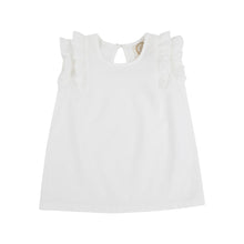 Load image into Gallery viewer, Ruehling Ruffle Top Linen S26

